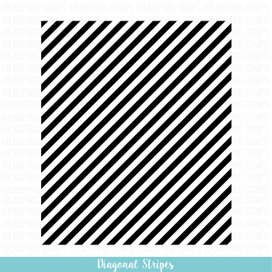 Krumspring Clear Stamp - Diagonal Stripes