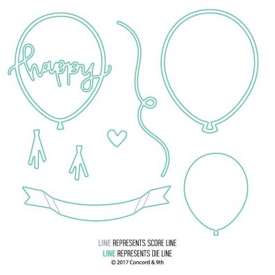 Concord & 9th Happy Balloons Dies