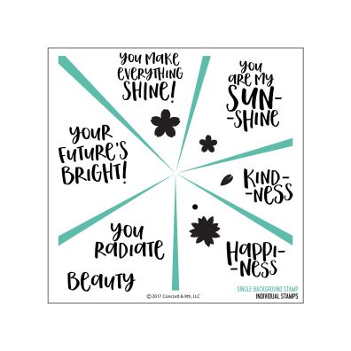 Concord & 9th Sunshine Turnabout Clear Stamp Set