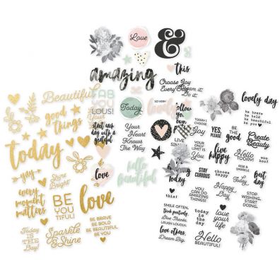 Simple Stories Beautiful Clear Stickers