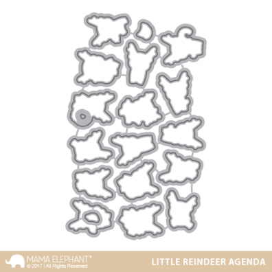 Mama Elephant Creative Cuts - Little Reindeer Agenda