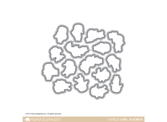 Mama Elephant Creative Cuts - Little Girl Agenda