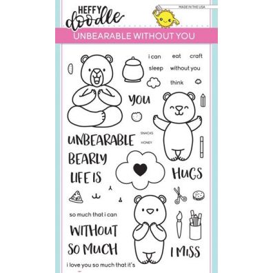 Heffy Doodle Clear Stamps - Unbearable Without You