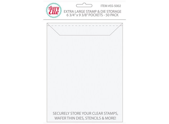 Avery Elle Stamp & Die Storage Pockets - X-large 50/pk