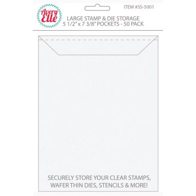 Avery Elle Stamp & Die Storage Pockets - Large 50/pk