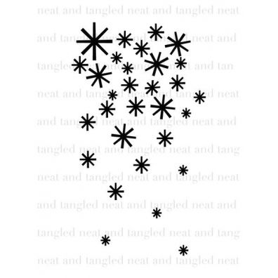 Neat & Tangled Clear Stamp - Falling Flakes