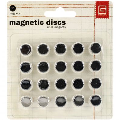 Basic Grey Magnet Discs Small
