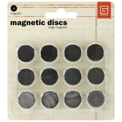 Basic Grey Magnet Discs large