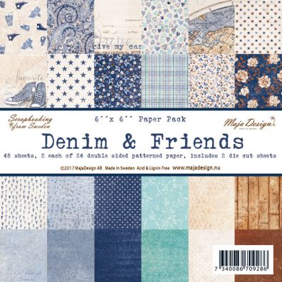Denim & Friends 6x6 Paperpad fra Maja Design