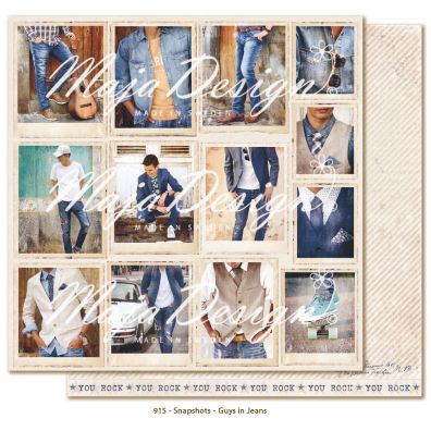 Denim & Friends - Snapshots Mønsterpapir fra Maja Design