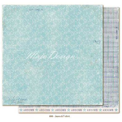 Denim & Friends - Jeans & T-shirt Mønsterpapir fra Maja Design