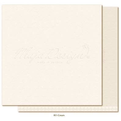 Monochromes - Shades of Winterdays Creme Mønsterpapir fra Maja Design