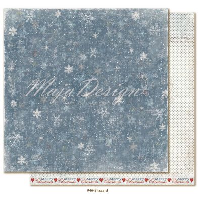 Joyous Winterdays Blizzard- Mønsterpapir fra Maja Design