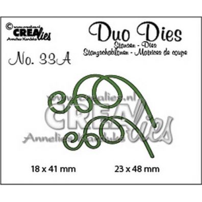 Crealies Duo Dies - Grene med Svirvler 2