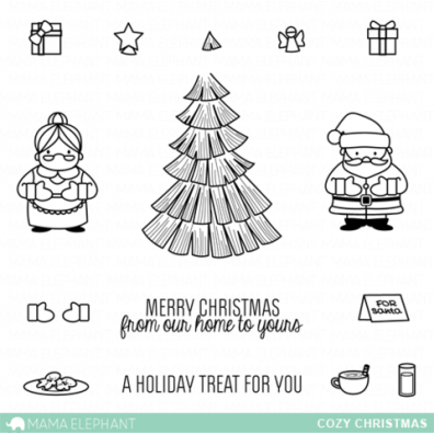 Mama Elephant Clear stamps - Cozy Christmas