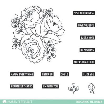 Mama Elephant Clear stamps - Organic Blooms