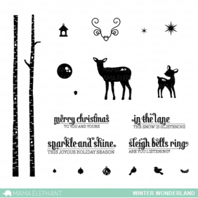 Mama Elephant Clear stamps - Winter Wonderland