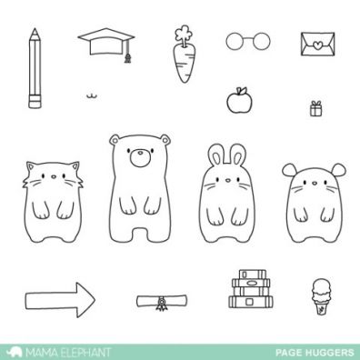 Mama Elephant Clear Stamps - Page Huggers