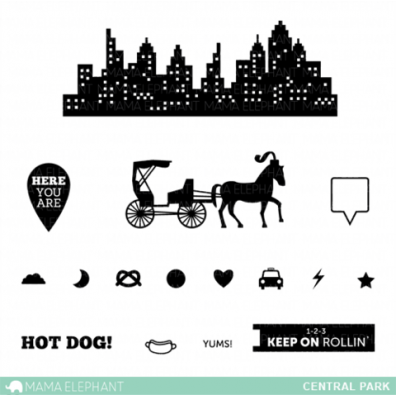 Mama Elephant Clear stamps - Central Park