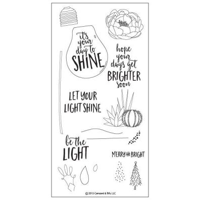 Concord & 9th Shine Brighter Clear Stamp Set