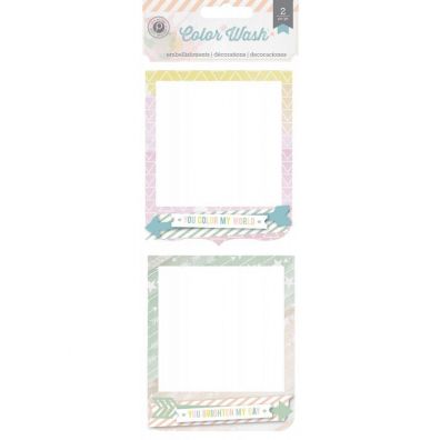 Color Wash Frame Clusters - Pink Paislee