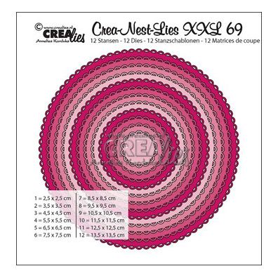 Crealies Dies  Circel med blonde Crea-Nest-Lies XXL