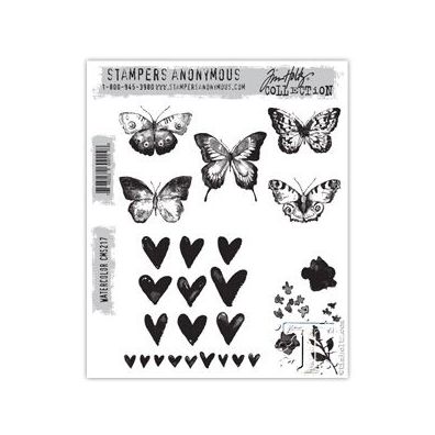 Tim Holtz Cling Stamp - Watercolor