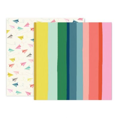 Pink Paislee Turn the page - Paper 22 mønsterpapir