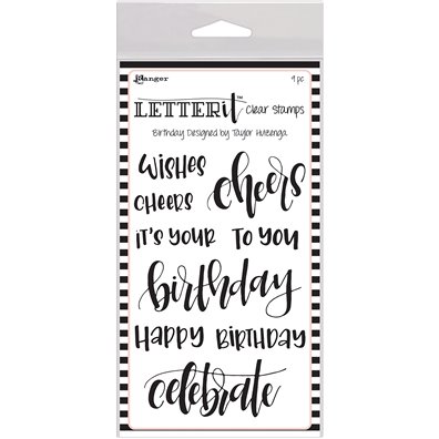 Ranger Letter It Clear Stamp - Birthday
