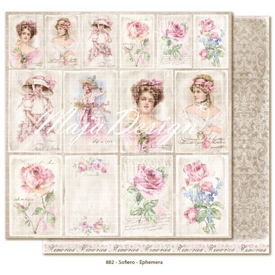 Sofiero - Ephemera Mønsterpapir fra Maja Design