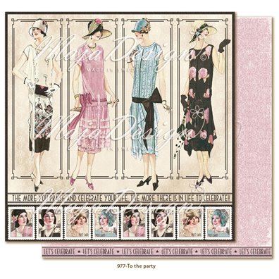 Celebration - To The Party Mønsterpapir fra Maja Design