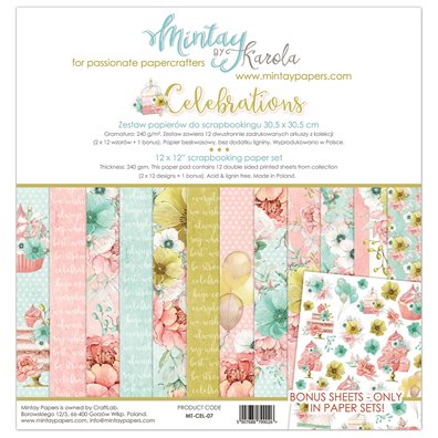 Mintay By Karola Celebrations Paper Pack