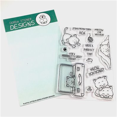 Gerda Steiner Design Clear Stamp - Playful Kitten