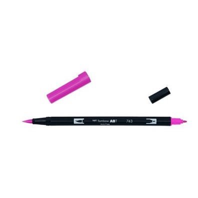 Tombow Dual Brush Pen - 743 Hot Pink