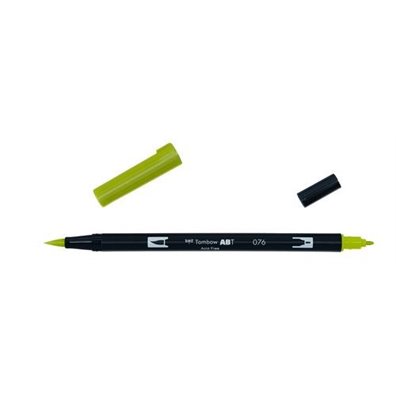 Tombow Dual Brush Pen - 076 Green Ochre