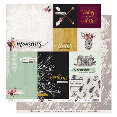 Gypsy Forest 1 Mønsterpapir fra Florileges Design