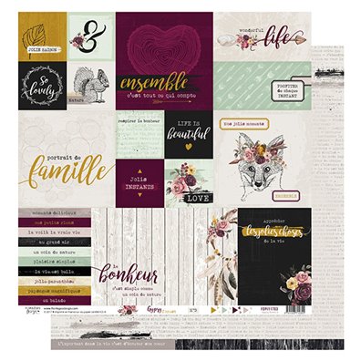 Gypsy Forest 3 Mønsterpapir fra Florileges Design