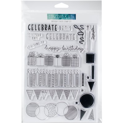 Concord & 9th Birthday Stacks Clear Stamps