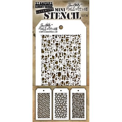 Tim Holtz Mini Stencil Set 35