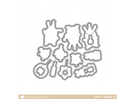Mama Elephant Creative Cuts - Party Animals