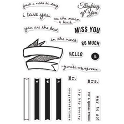 Hero Arts/ Stucio Calico Clear stamps Miss You So Much