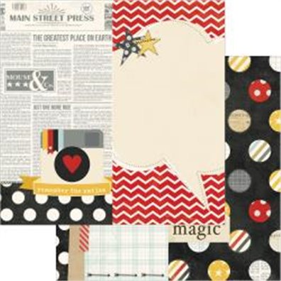 Simple Stories Say Cheese Mønsterpapir - 6x12 Page Elements