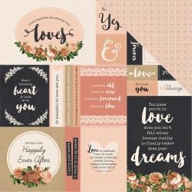 Kaiser Craft Always & Forever  Endless Love mønsterpapir