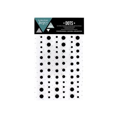 Florileges Design Enamel Dots - Carbone/sort