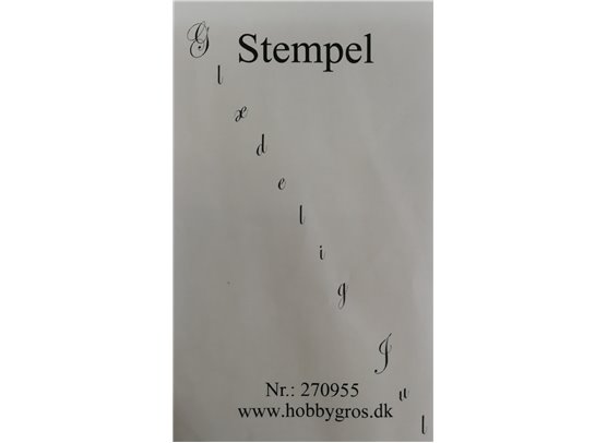 Dansk Stempel Glædelig Jul