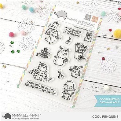 Mama Elephant Clear Stamps - Cool Penguins