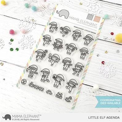 Mama Elephant Clear Stamps - Little Elf Agenda