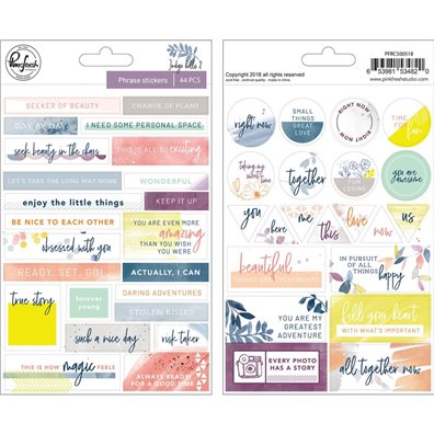 Pinkfresh Studio Indigo Hills 2 Phrase Stickers