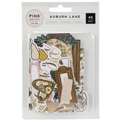 Auburn Lane Ephemera Cardstock Die-cuts fra Pink Paislee