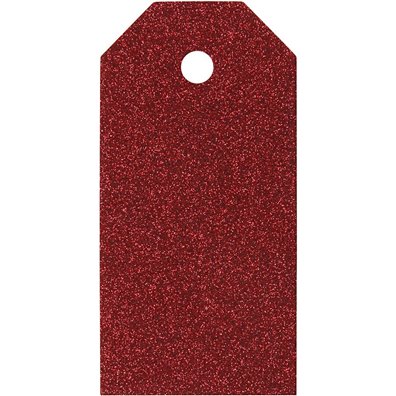 Vivi Gade Glitter tags - Rød